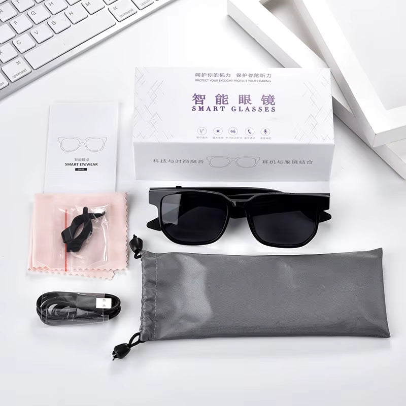 Bluetooth Audio Smart Glasses – Music, Calls & UV Protection