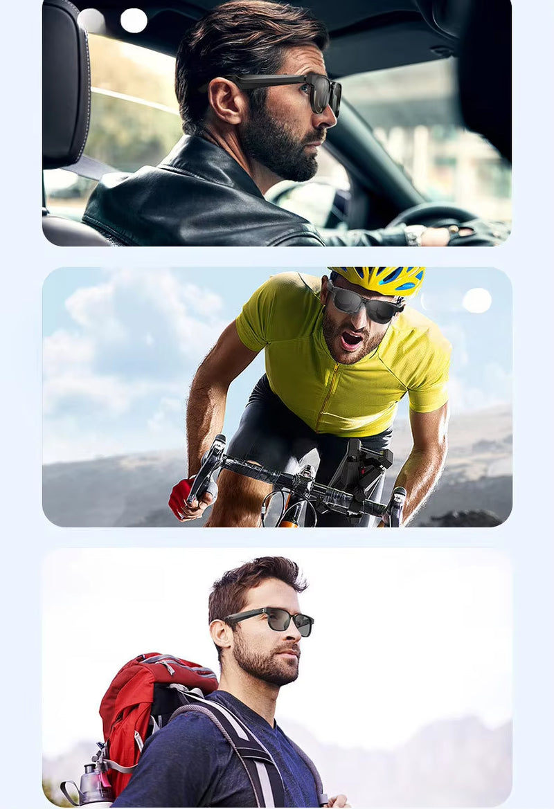 Bluetooth Audio Smart Glasses – Music, Calls & UV Protection